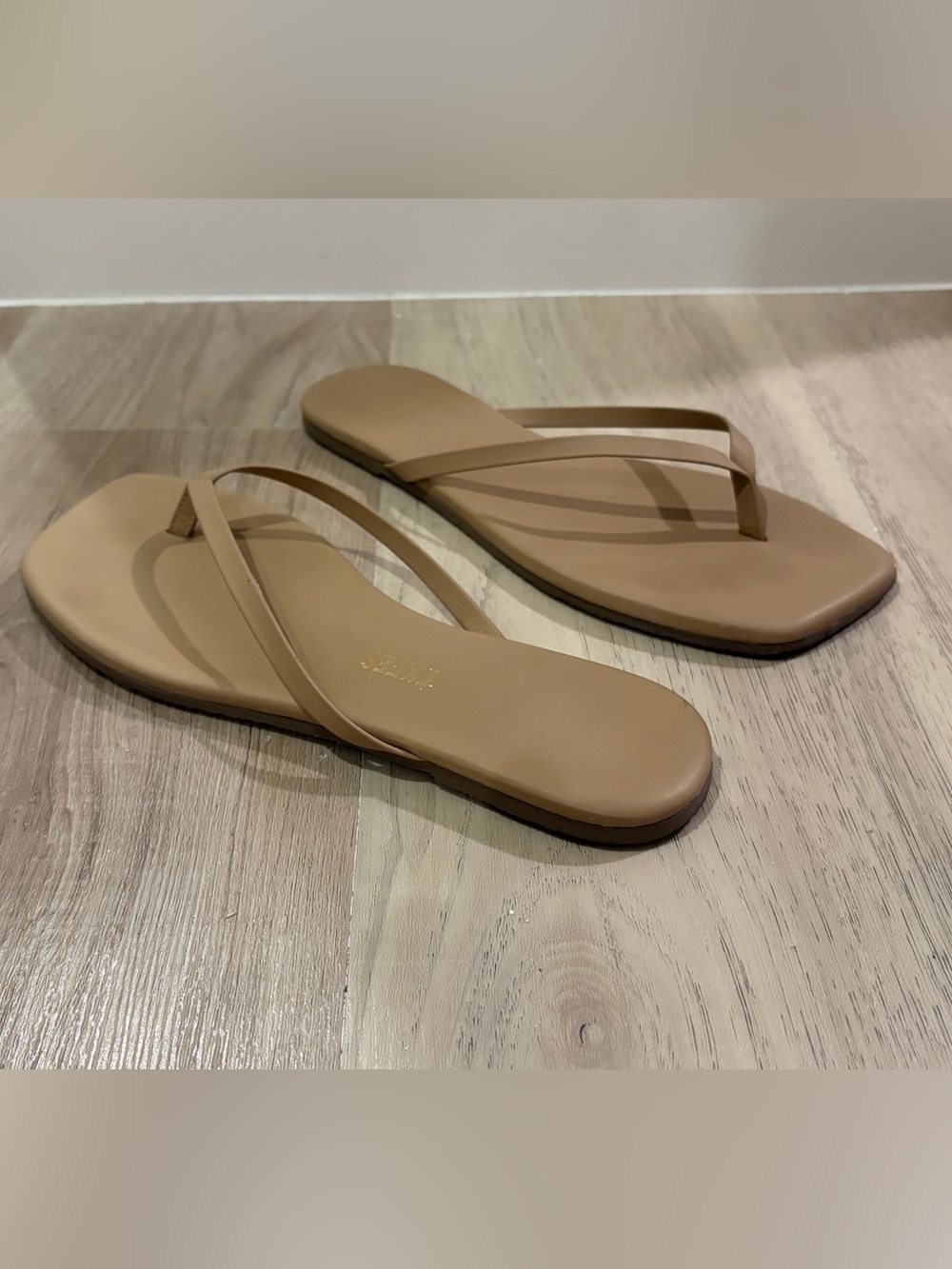 TKEES Square Toe Lily flip flop in color “Cocobutter” - Picture 2 of 5